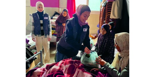 AFSC staff deliver aid to hospital patients in Gaza